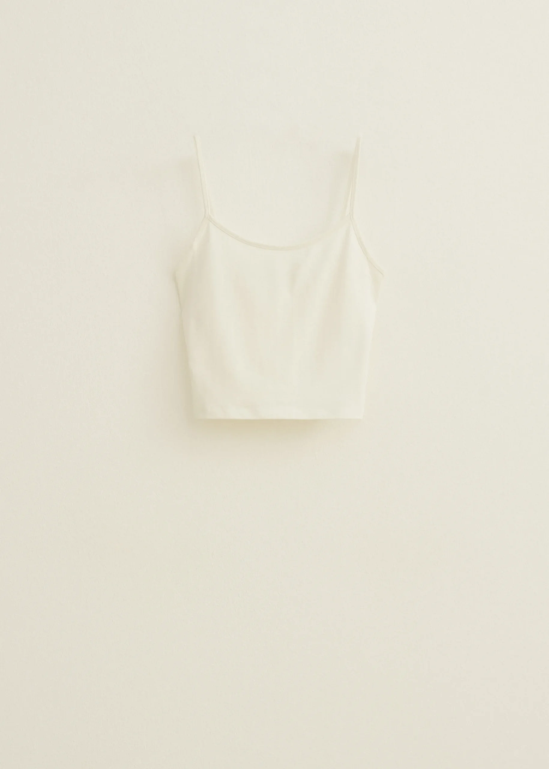 Online Cotton Club Basic singlet cropped wit,off-white