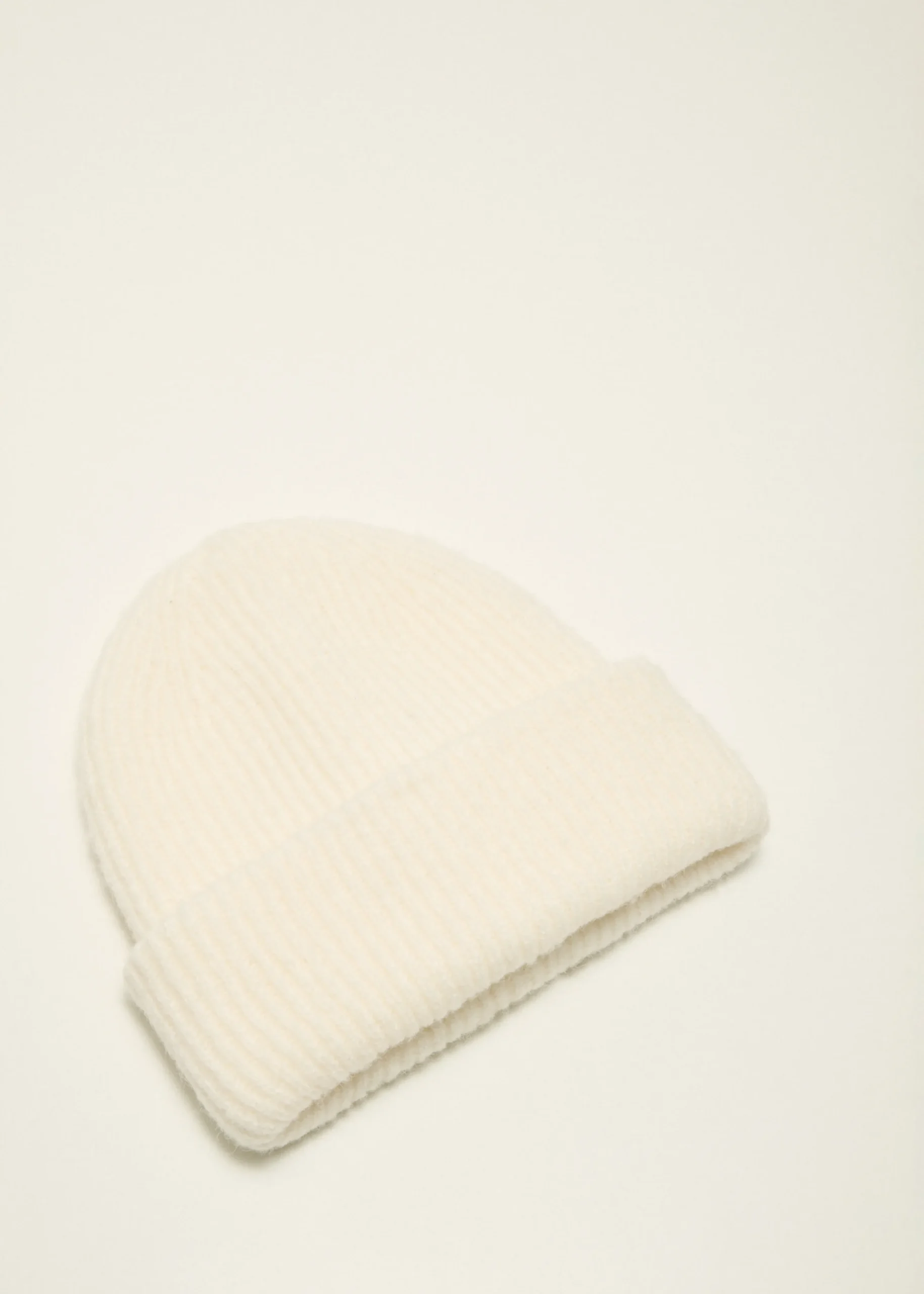 New Cotton Club Beanie met rib ecru