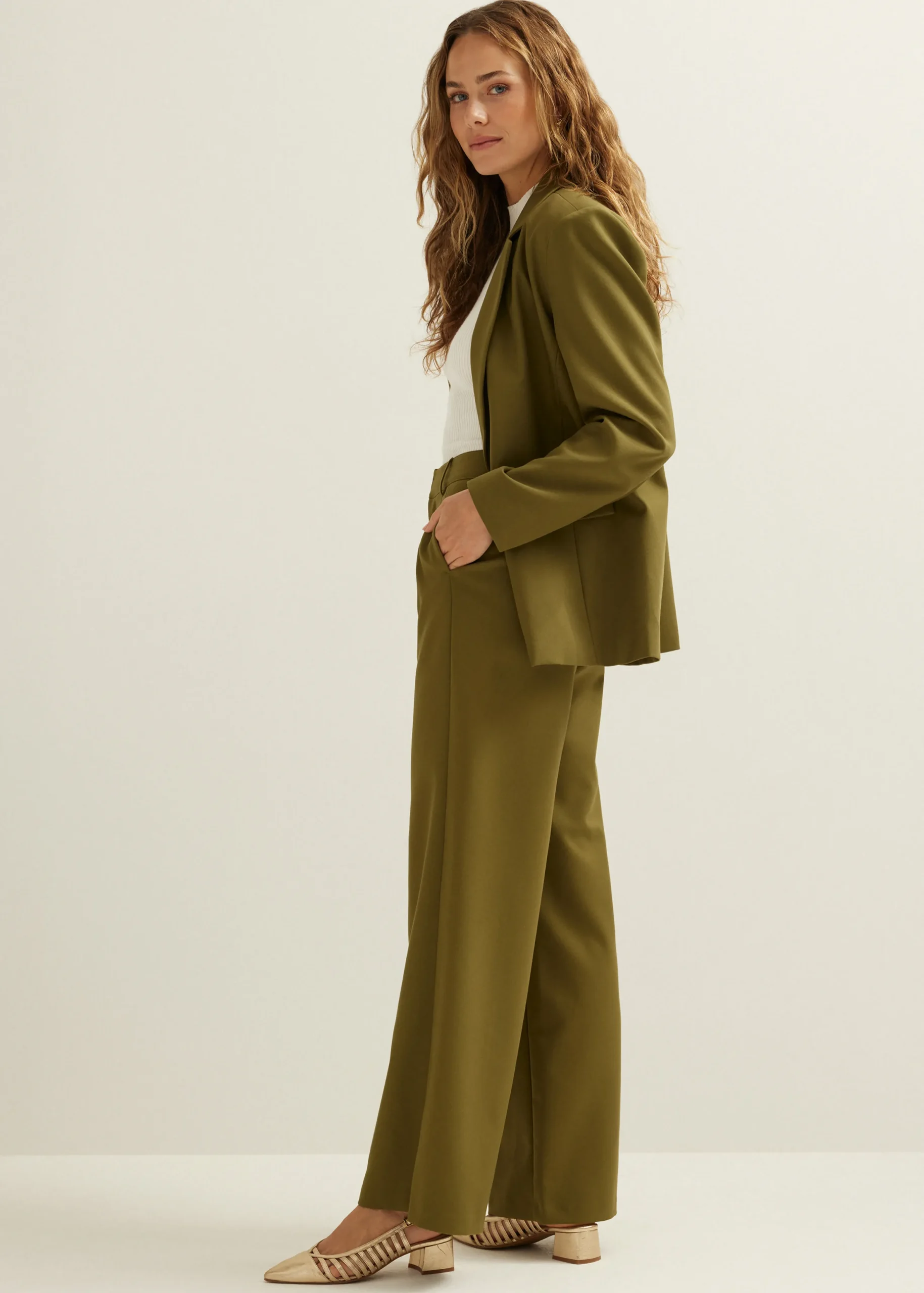 Sale Cotton Club Blazer char groen,army