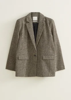 Online Cotton Club Blazer geruit patroon zwart