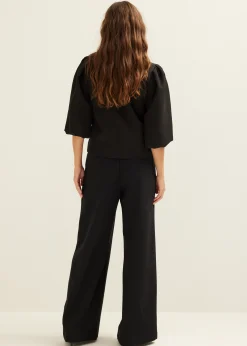 Sale Cotton Club Blazer met pofmouw zwart