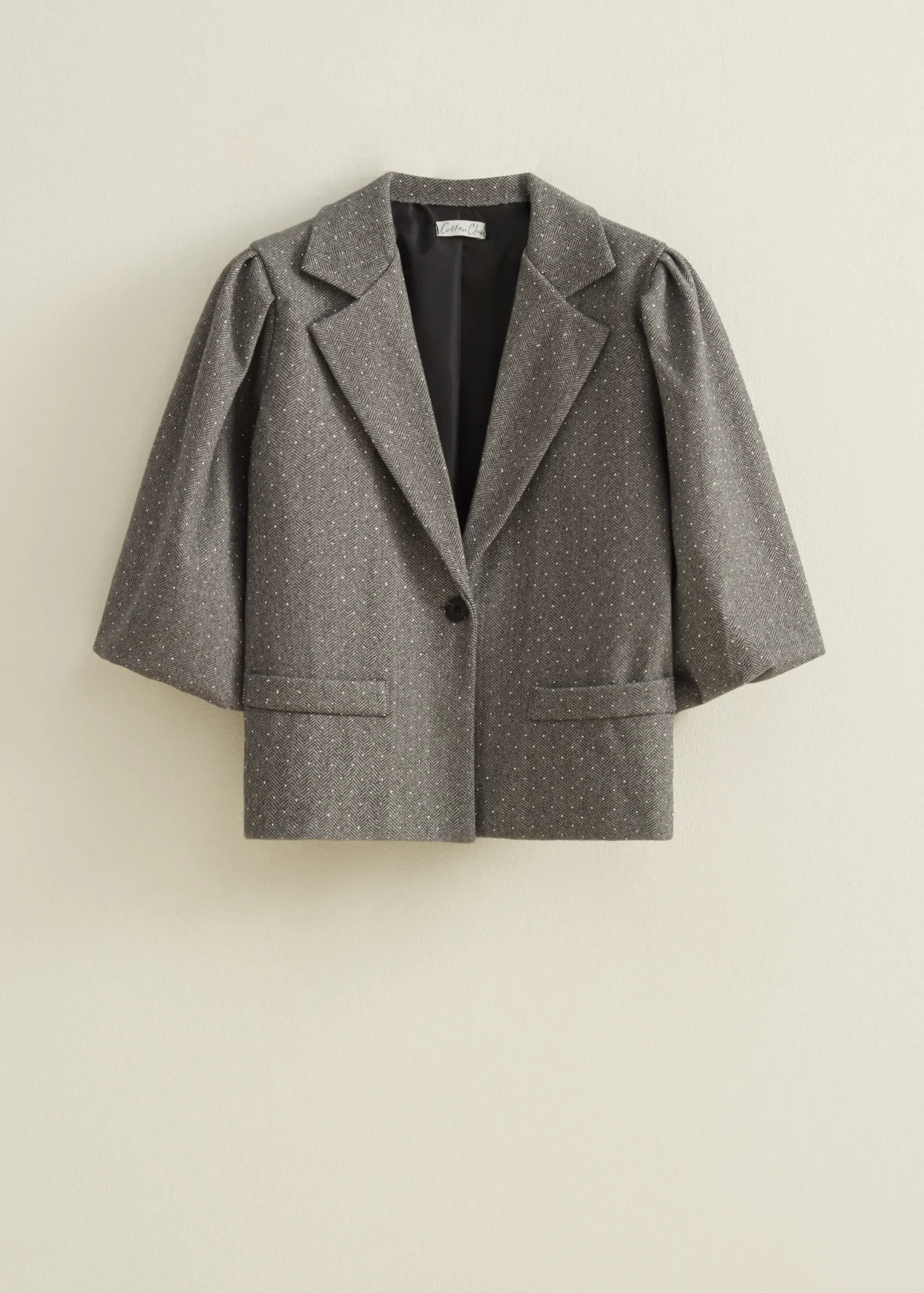 Clearance Cotton Club Blazer met strass details grijs,zilver