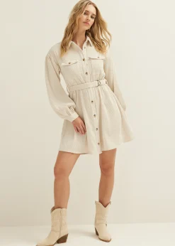 Best Cotton Club Blouse jurk van corduroy kit
