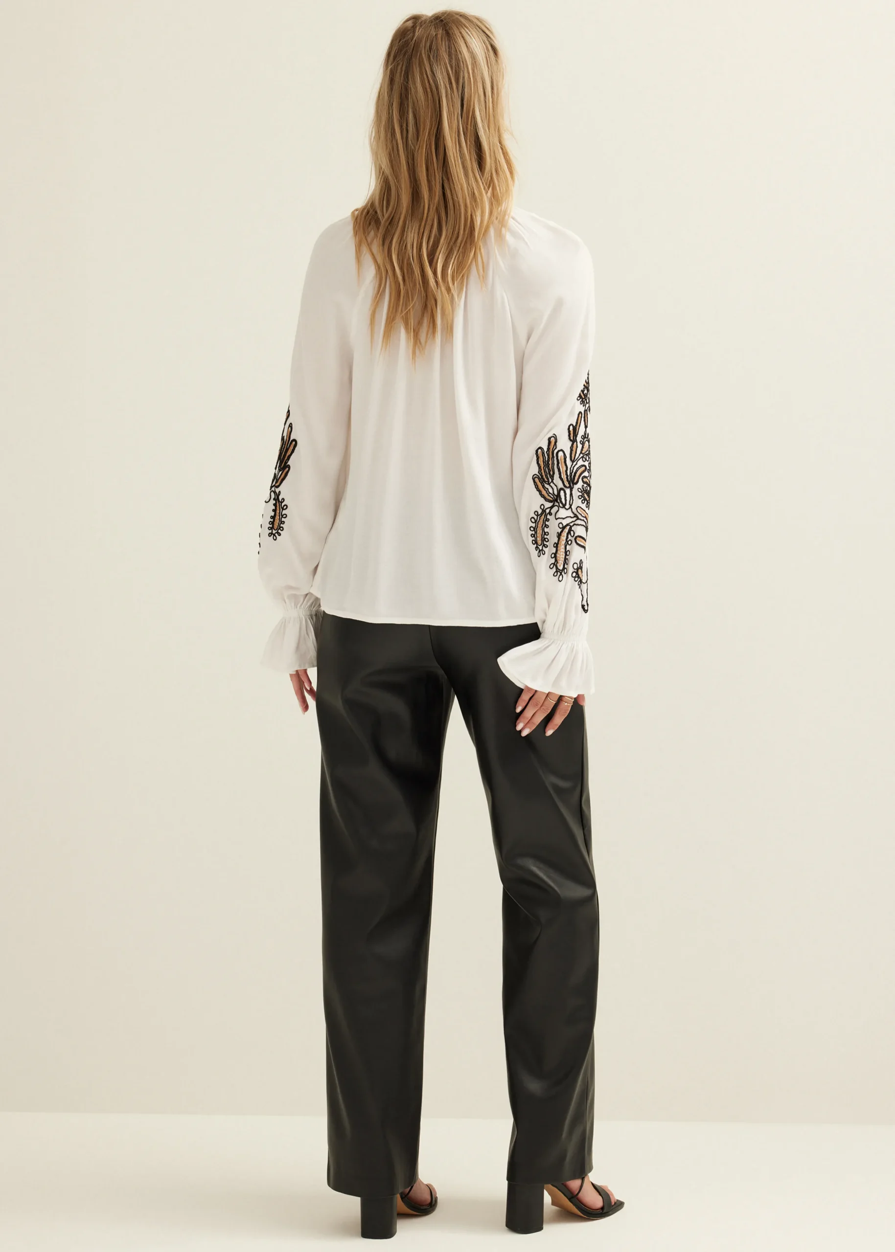 Best Cotton Club Blouse met borduurwerk wit,off-white