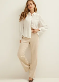 Discount Cotton Club Blouse met lurex details wit,off-white