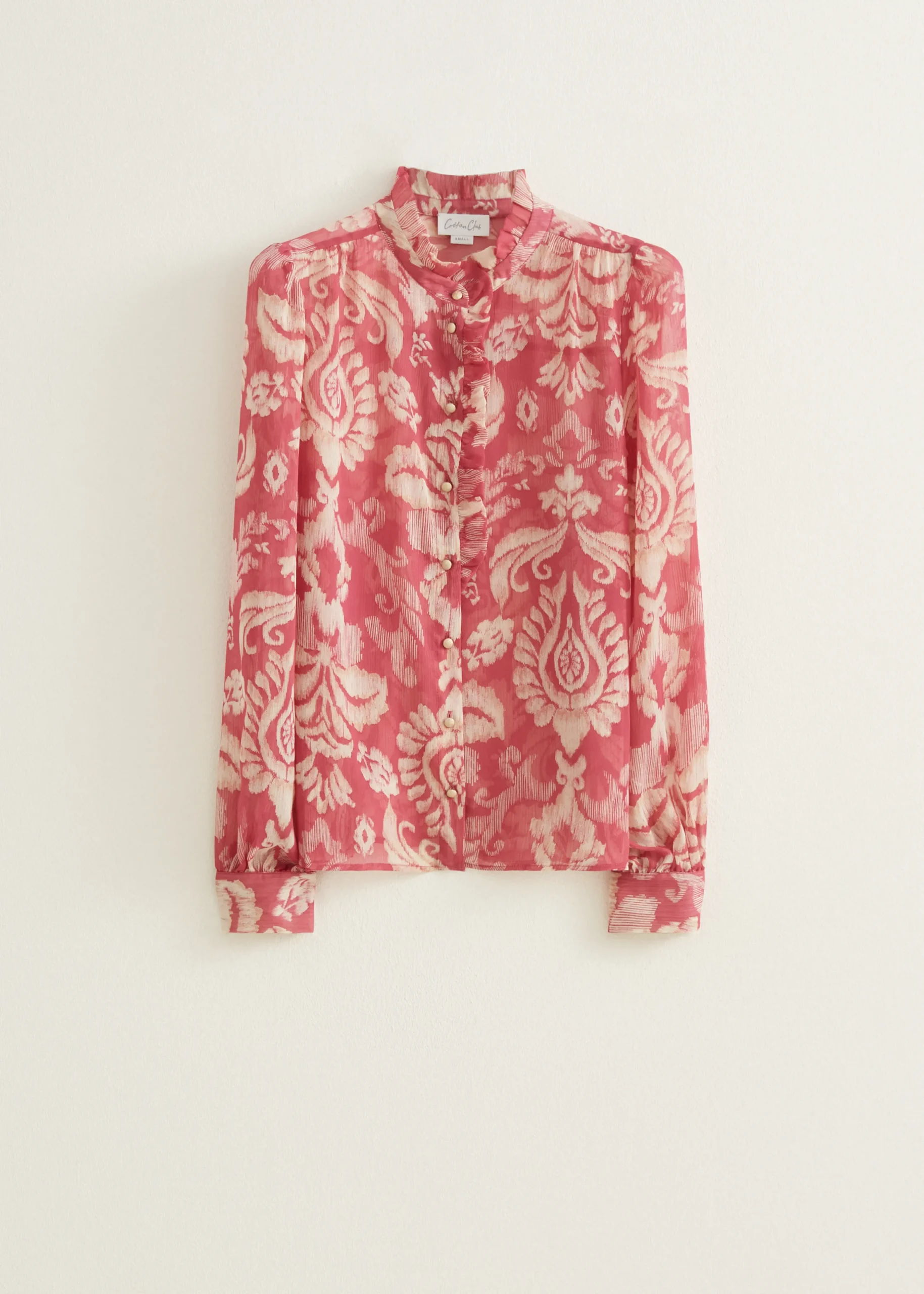 Outlet Cotton Club Blouse met print mauve