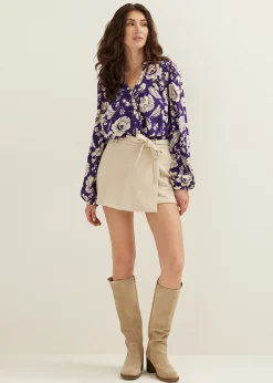 Best Cotton Club Blouse met print lichtzand