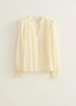 Clearance Cotton Club Blouse met stippen wit,off-white