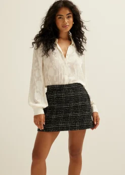 Best Cotton Club Blouse van chiffon ecru