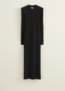 Best Cotton Club Bodycon jurk met structuur zwart