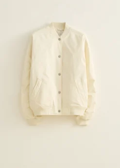 Outlet Cotton Club Bomberjack met klassieke look ecru