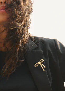 Clearance Cotton Club Broche met strik goud