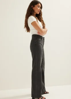 Fashion Cotton Club Charlie wide leg jeans zwart,usedmiddle