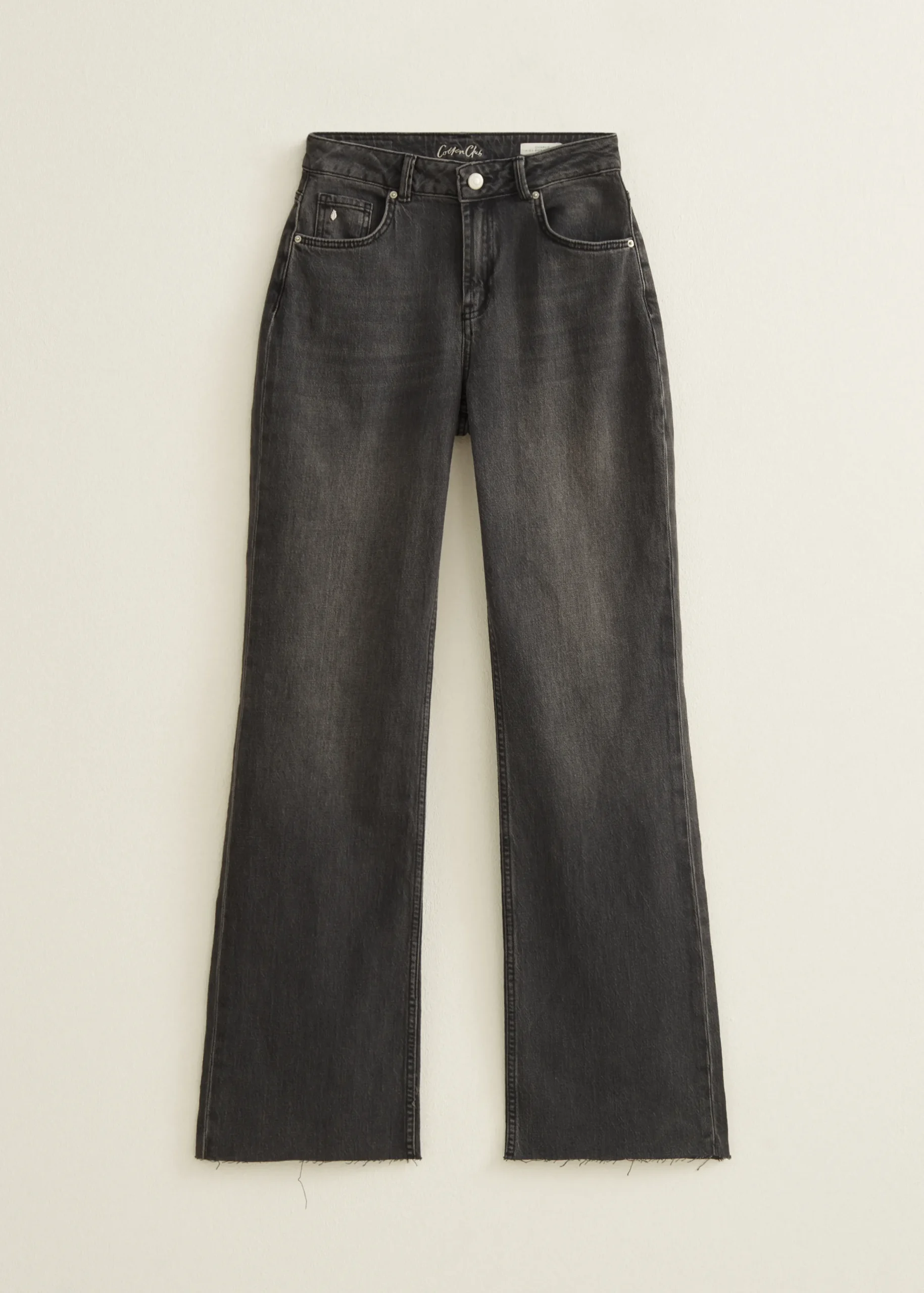 Fashion Cotton Club Charlie wide leg jeans zwart,usedmiddle