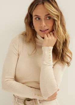 Fashion Cotton Club Coltrui knoop details lichtzand