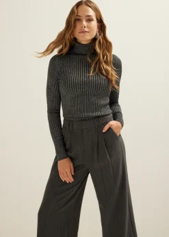 Online Cotton Club Coltrui met lurex zwart
