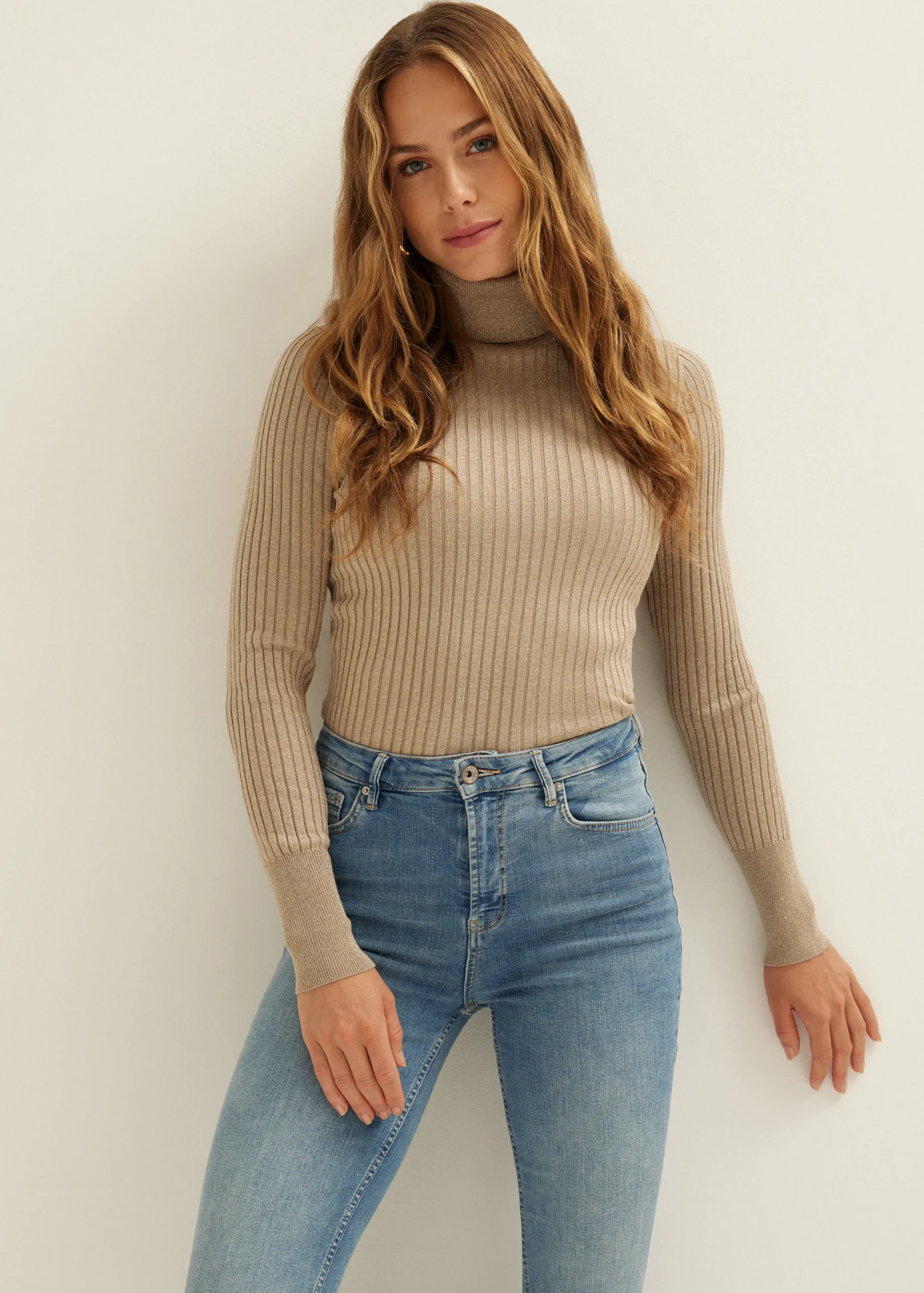 Clearance Cotton Club Coltrui met lurex middenzand