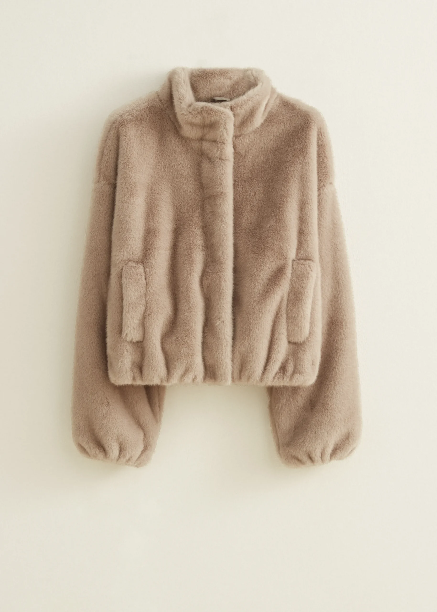 Fashion Cotton Club Faux fur bomberjack grijs