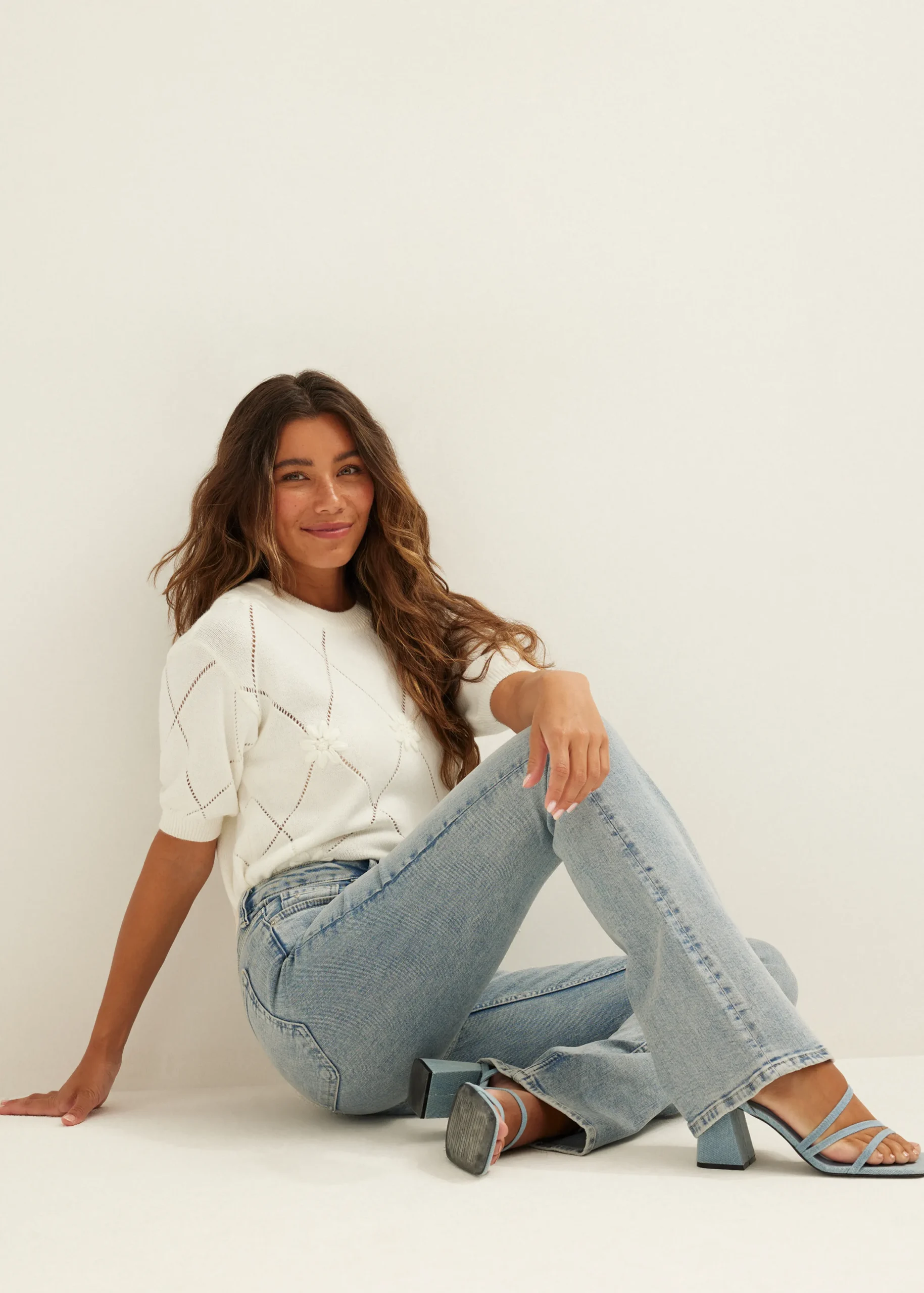 Discount Cotton Club Flared jeans coco dustyblue