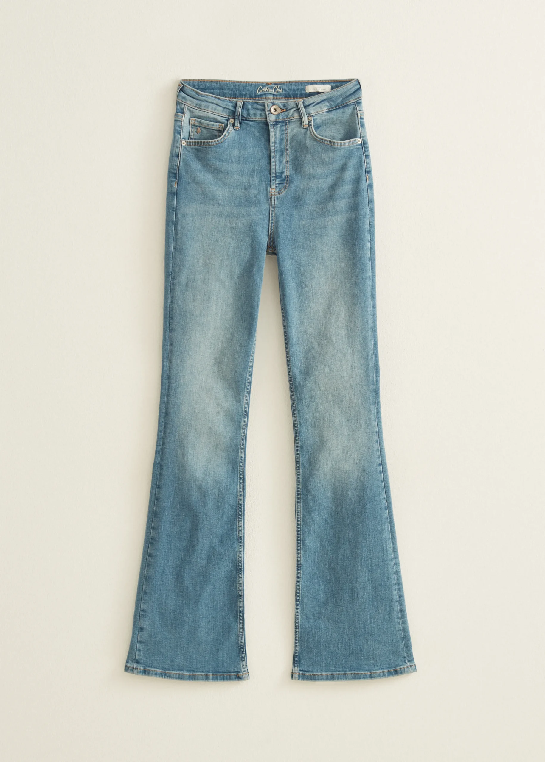 Discount Cotton Club Flared jeans coco middenblauw