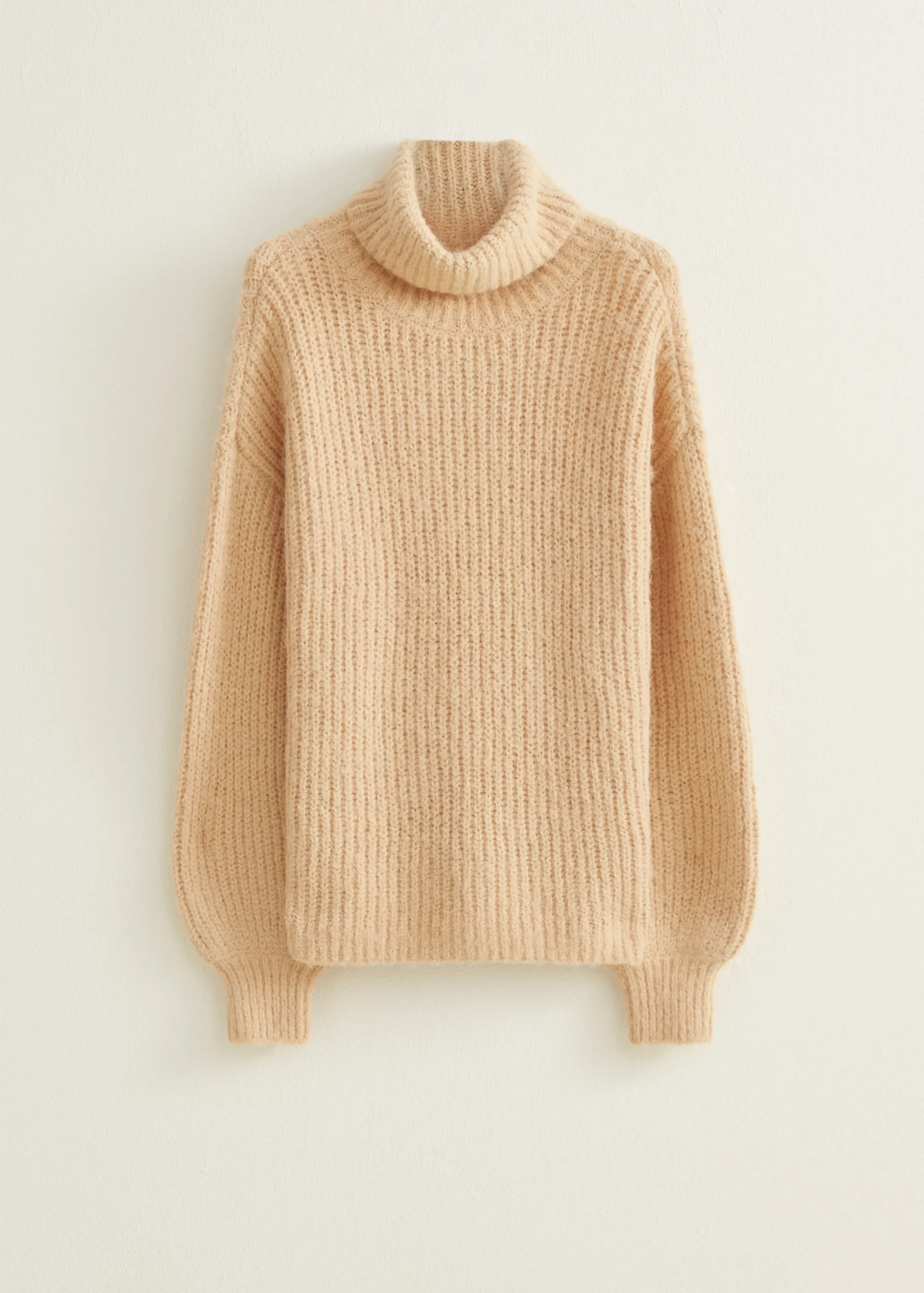 Online Cotton Club Gebreide coltrui tan