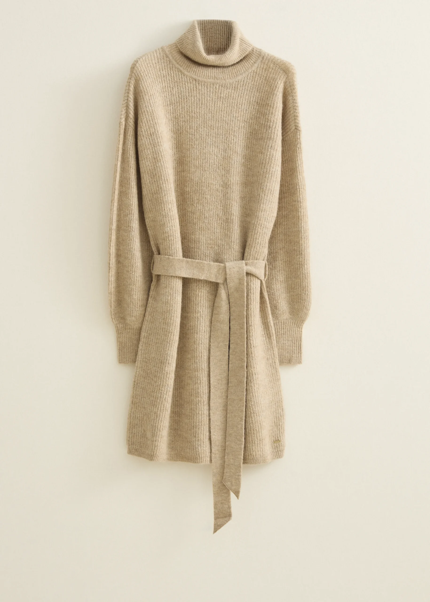 New Cotton Club Gebreide jurk met col kit