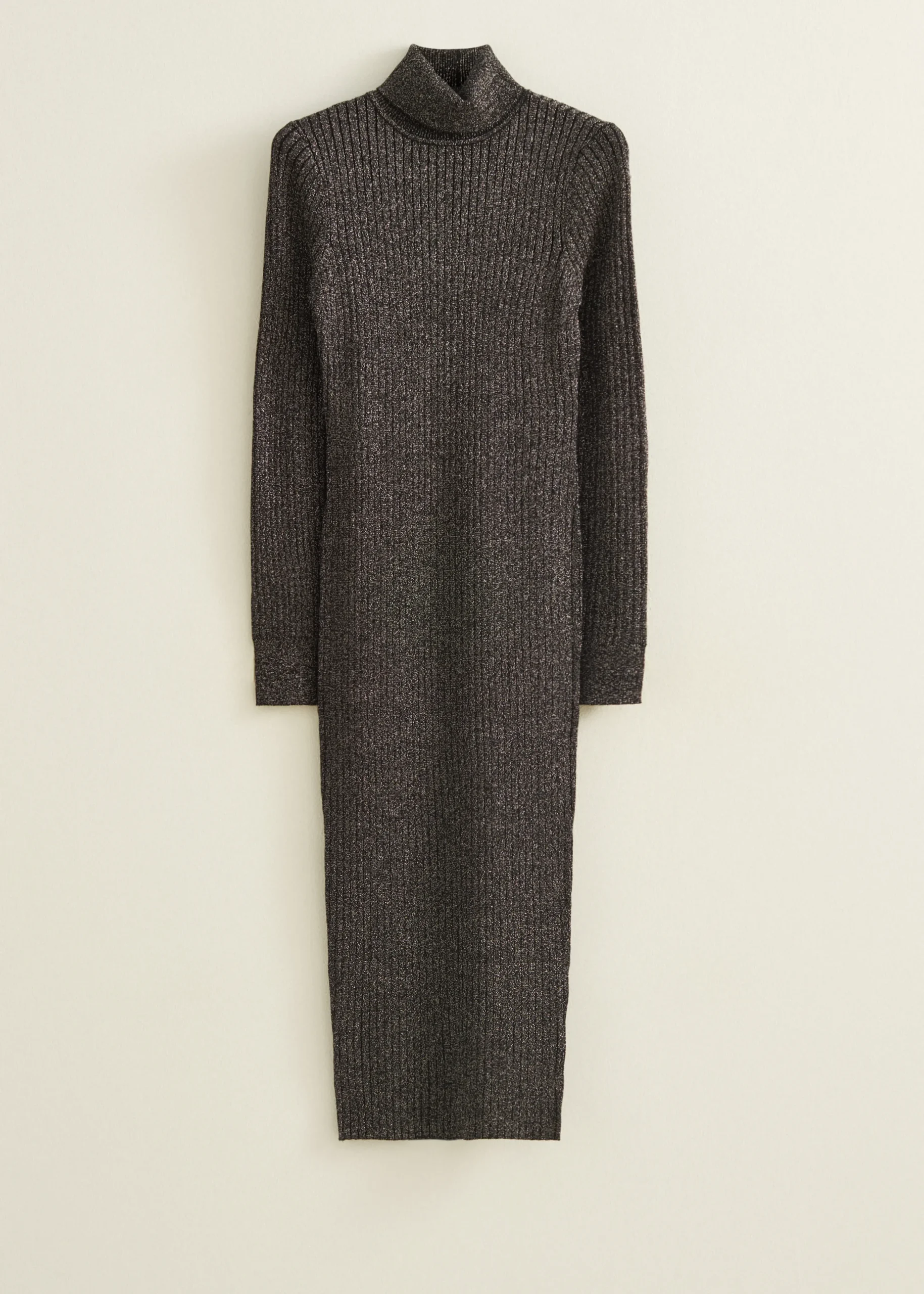 Discount Cotton Club Gebreide jurk met lurex zwart
