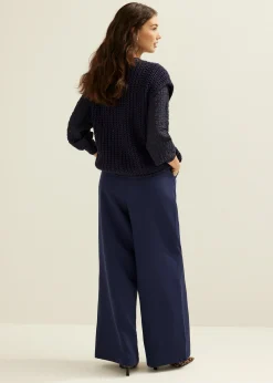 Fashion Cotton Club Gebreid gilet indigo