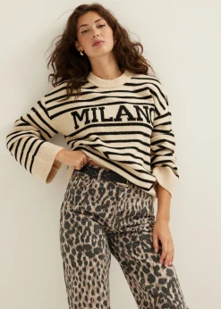 Clearance Cotton Club Gestreepte trui milano meerkleurig