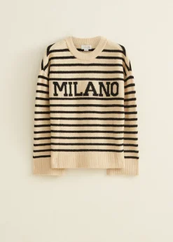 Clearance Cotton Club Gestreepte trui milano meerkleurig