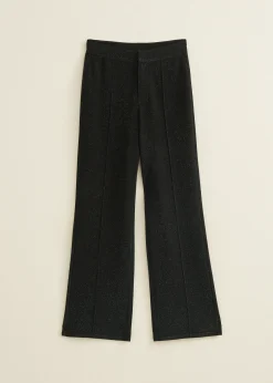 Hot Cotton Club Glitterbroek donkeraqua