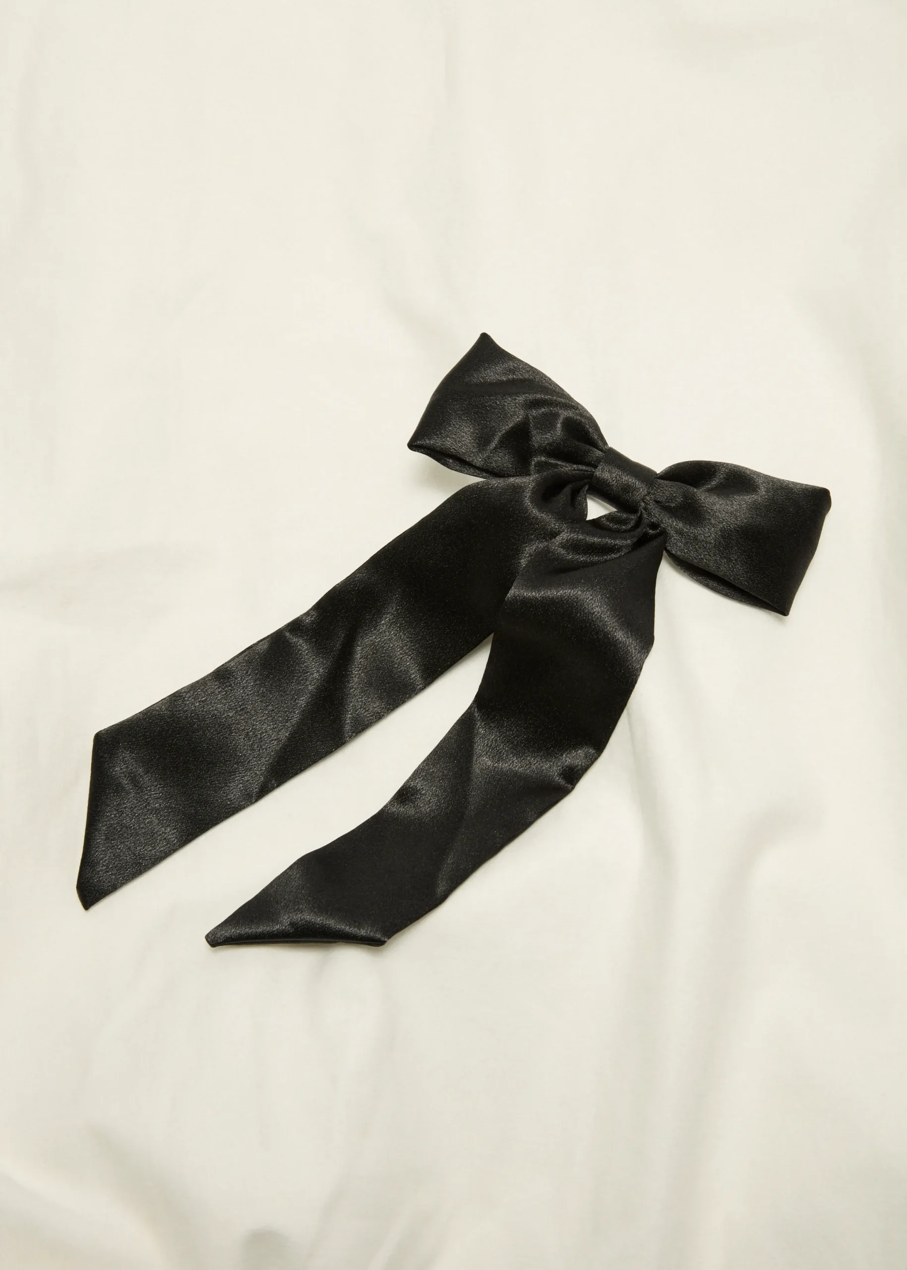 Fashion Cotton Club Haarclip met grote strik zwart