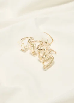 Fashion Cotton Club haarclip met strass goud