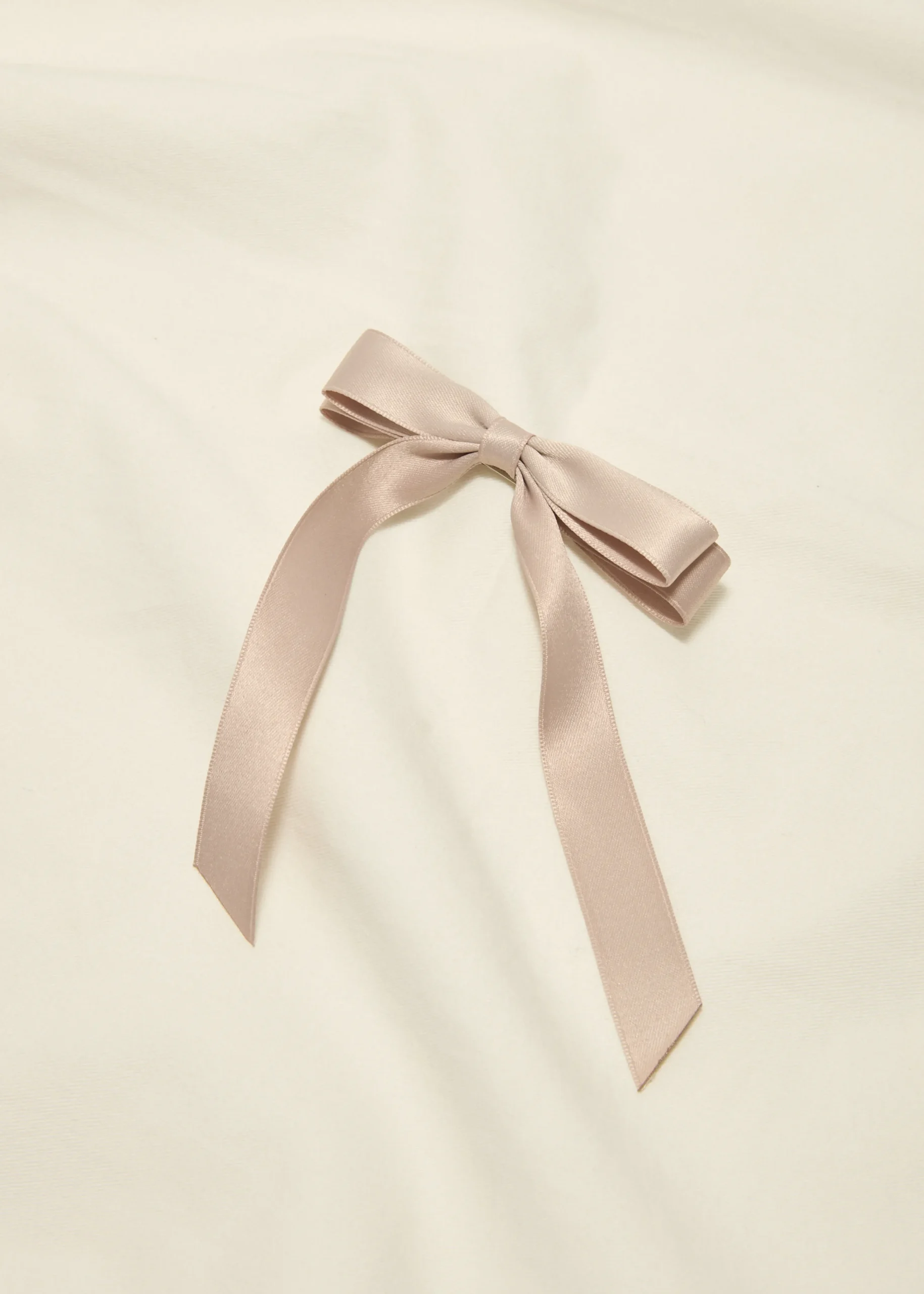 Hot Cotton Club Haarclip met strik taupe