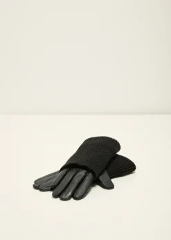 Hot Cotton Club Imitatieleren handschoen zwart