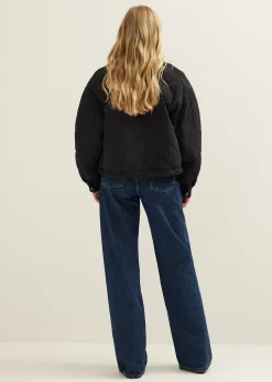 Hot Cotton Club Jacket gequilt zwart