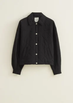 Hot Cotton Club Jacket gequilt zwart