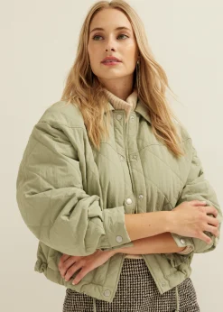 Clearance Cotton Club Jacket gequilt groen,oceaan
