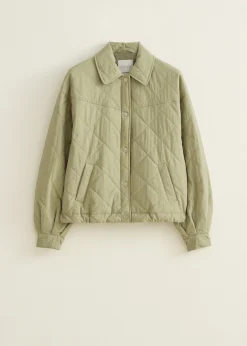 Clearance Cotton Club Jacket gequilt groen,oceaan