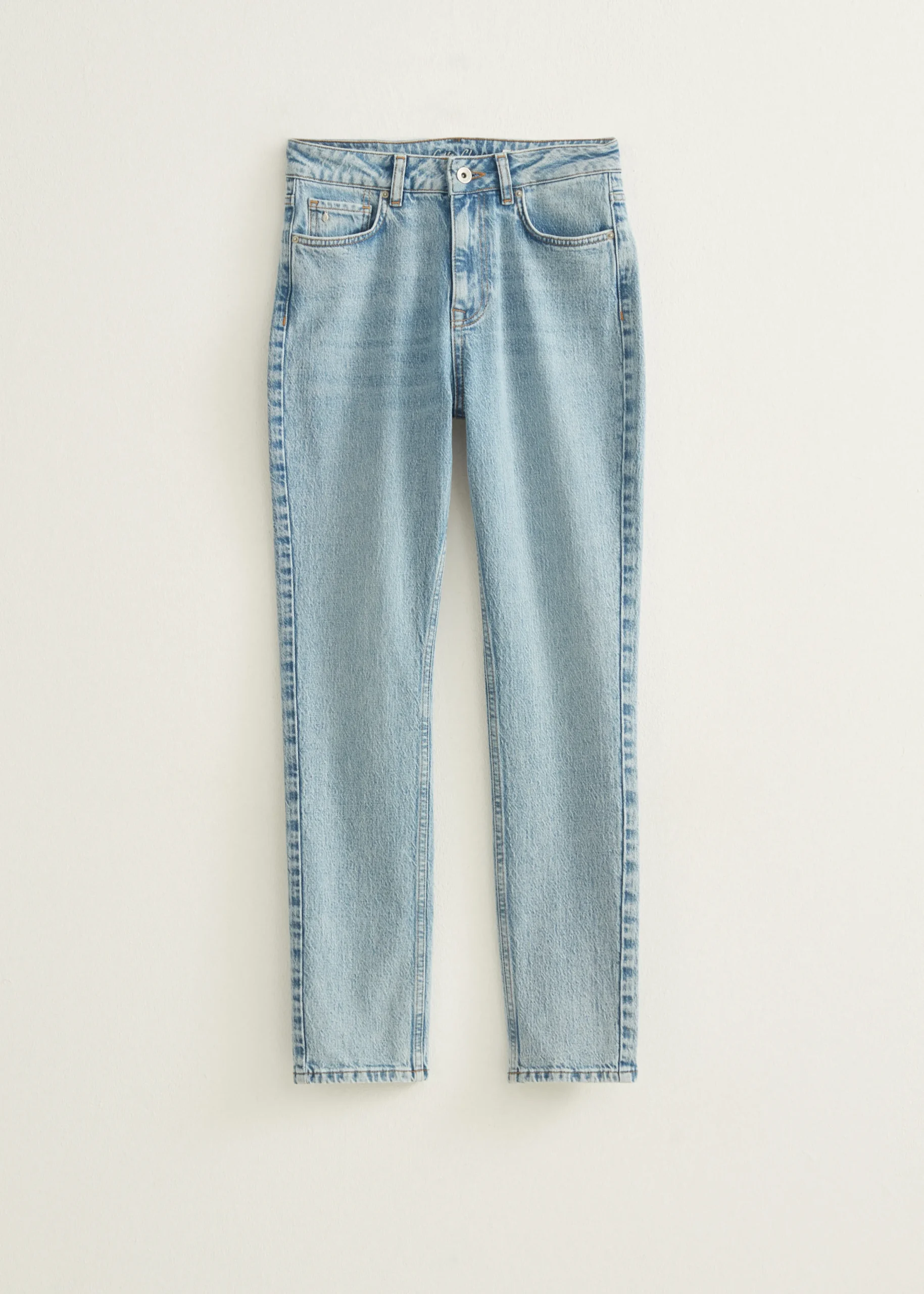 Fashion Cotton Club Jeans Slim Fit High Rise Cate middenblauw