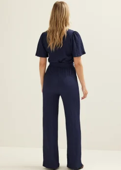 New Cotton Club Jumpsuit met ceintuur indigo