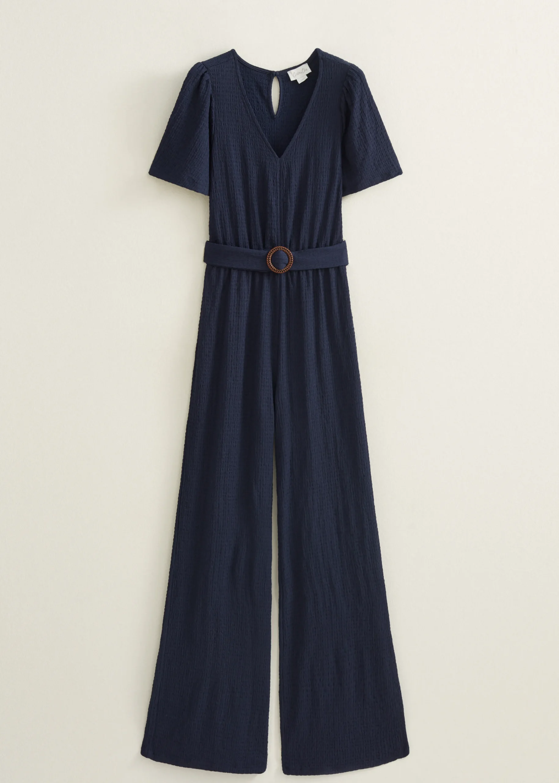 New Cotton Club Jumpsuit met ceintuur indigo