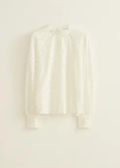 Fashion Cotton Club Kanten top wit,off-white