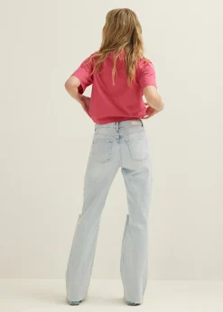 Best Cotton Club Kort basic t-shirt middenroze