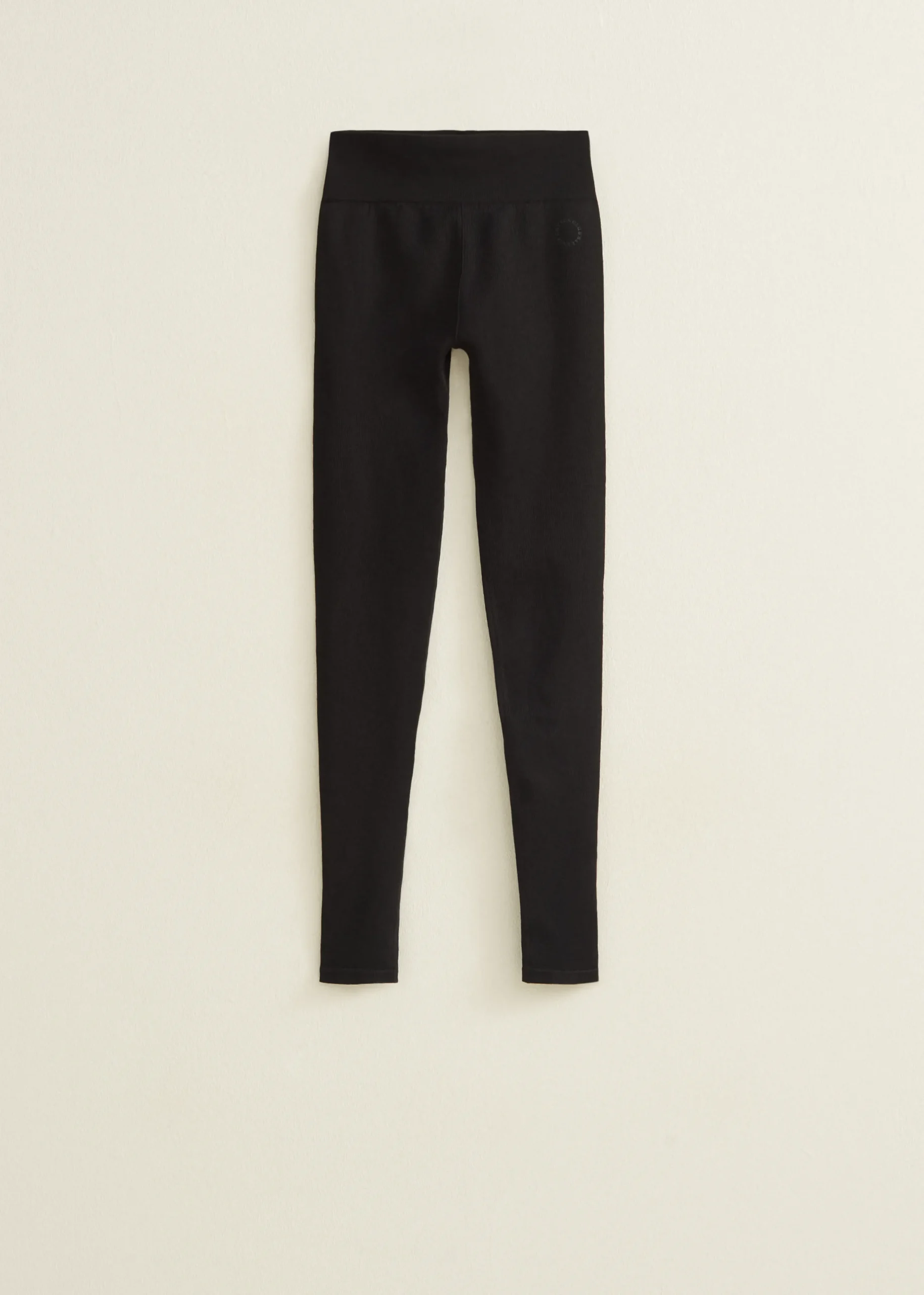 Best Cotton Club Legging met rib structuur zwart