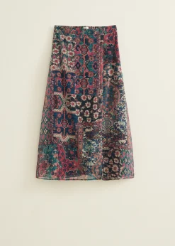 Discount Cotton Club Midi rok met print meerkleurig