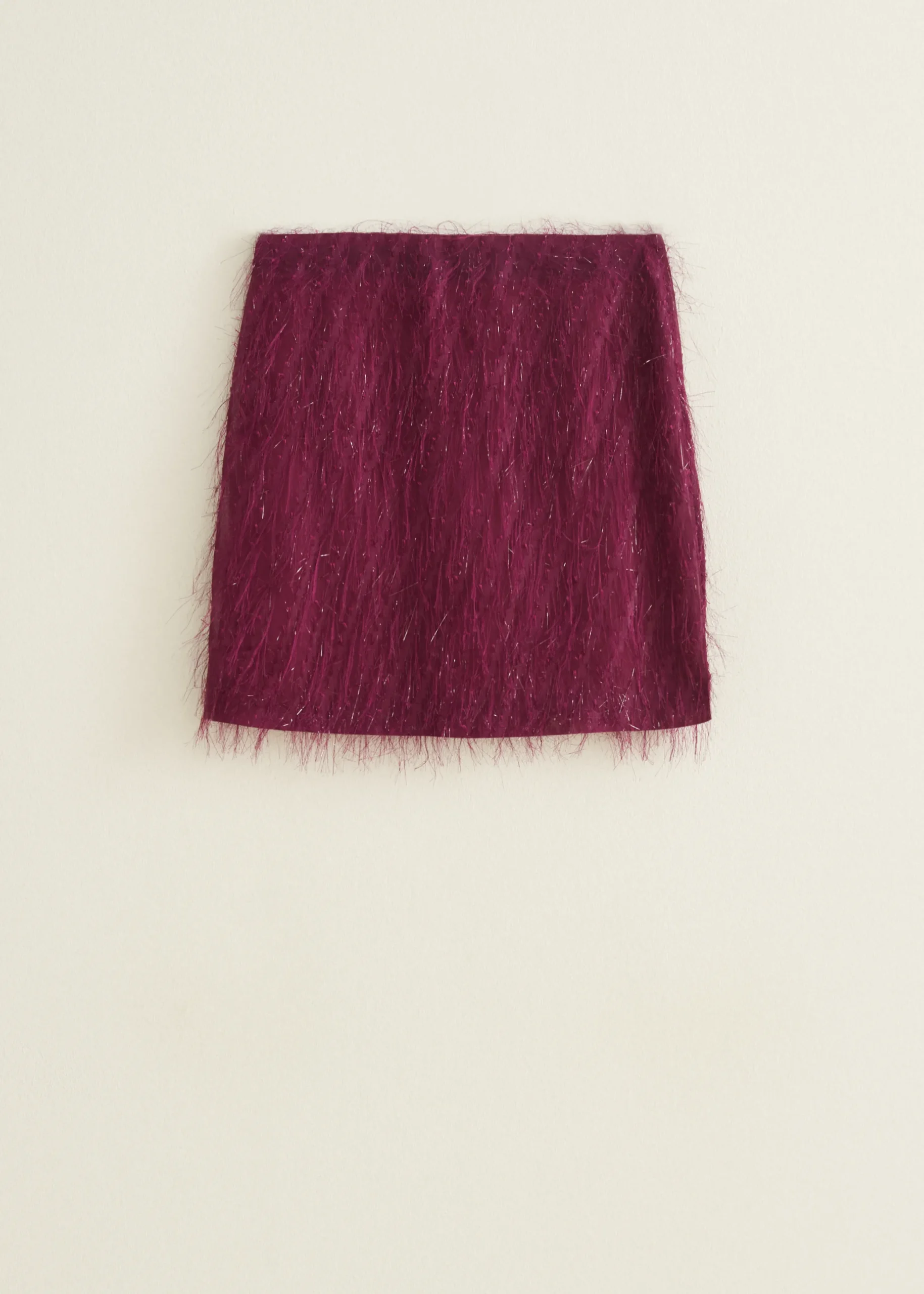 Online Cotton Club Mini rok fancy aubergine,donker