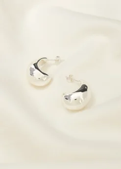 Online Cotton Club Oorbellen met druppel vorm zilver