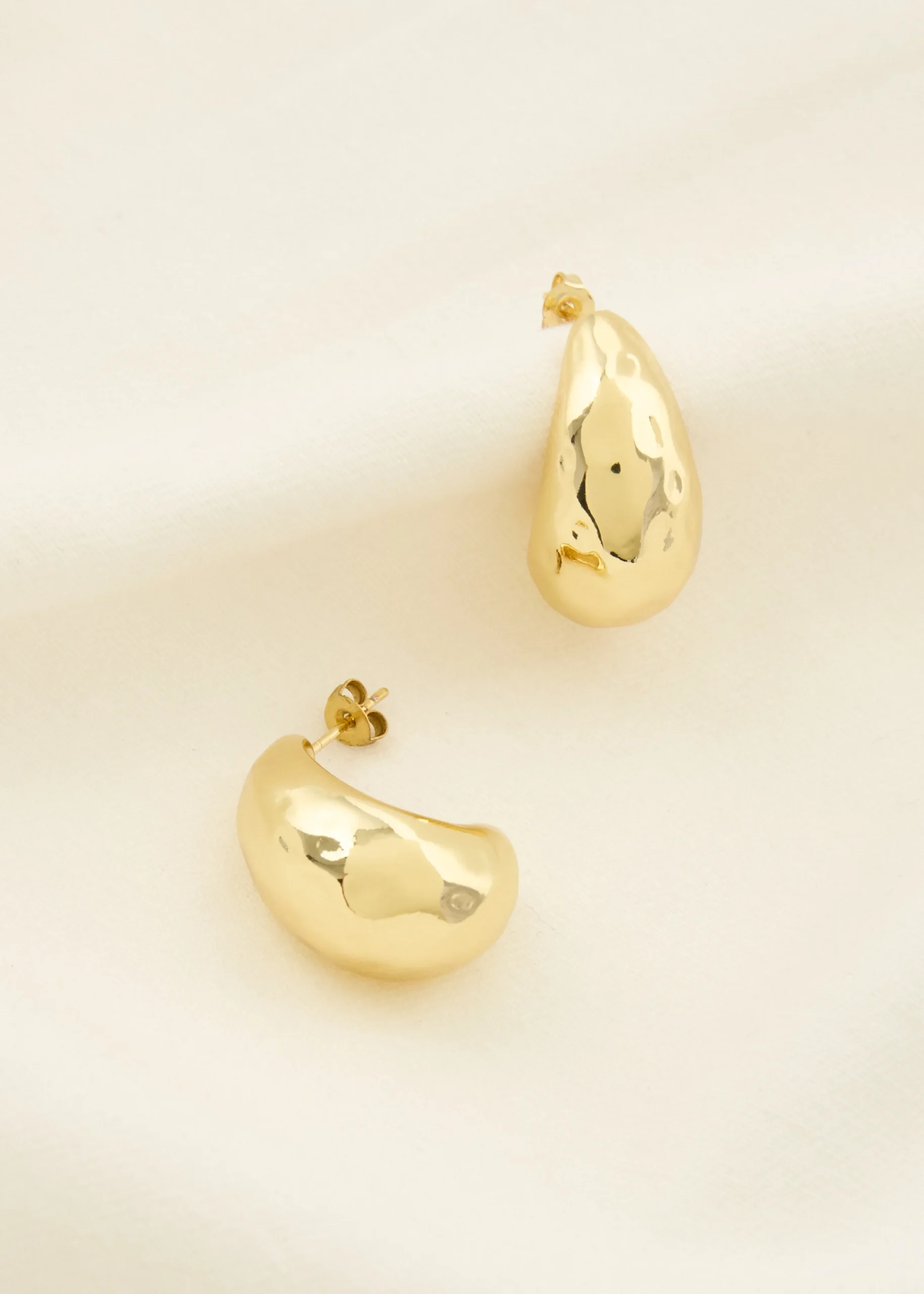 New Cotton Club Oorbellen met druppel vorm goud