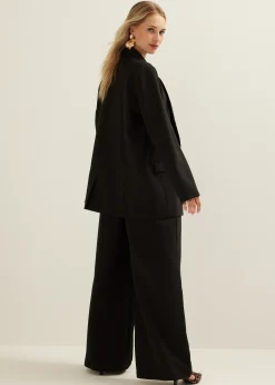 Best Cotton Club Oversized blazer zwart